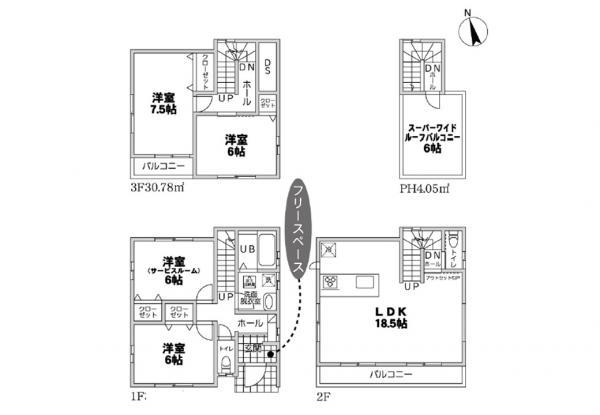 新築一戸建て足立区関原２丁目 新築一戸建て／全２棟東京都足立区関原２丁目東武伊勢崎線梅島駅4990万円