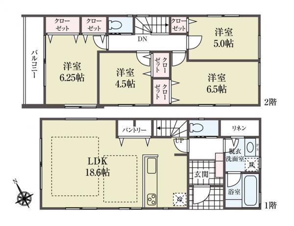 新築一戸建て市川市国分１丁目 新築一戸建て／全５棟千葉県市川市国分１丁目京成本線菅野駅4480万円