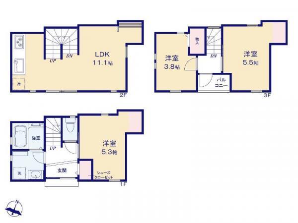 新築一戸建て足立区千住大川町 新築一戸建て東京都足立区千住大川町日比谷線北千住駅3480万円