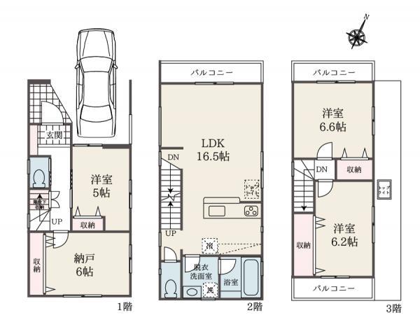 新築一戸建て足立区西綾瀬１丁目 新築一戸建て／全３棟東京都足立区西綾瀬１丁目千代田線綾瀬駅5880万円～6280万円