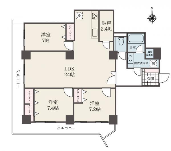 中古マンションサンシティＧ棟東京都板橋区中台３丁目都営三田線志村三丁目駅5490万円