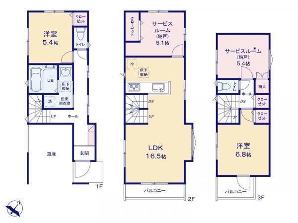 新築一戸建て市川市欠真間２丁目 新築一戸建て／全２棟千葉県市川市欠真間２丁目東西線南行徳駅5380万円