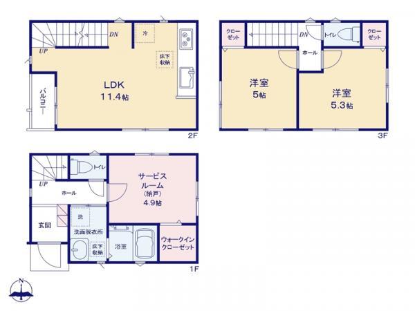 新築一戸建て浦安市当代島２丁目 新築一戸建て／全３棟千葉県浦安市当代島２丁目東西線浦安駅5180万円