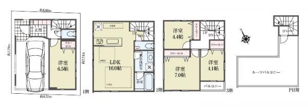 新築一戸建て墨田区墨田５丁目 新築一戸建て／全３棟東京都墨田区墨田５丁目東武伊勢崎線堀切駅4580万円