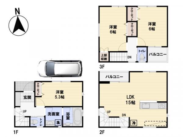 新築一戸建て足立区中央本町２丁目 新築一戸建て／全２棟東京都足立区中央本町２丁目東武伊勢崎線五反野駅4980万円