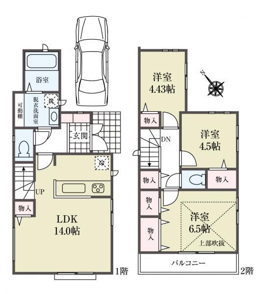 新築一戸建て浦安市弁天２丁目 新築一戸建て／全２棟千葉県浦安市弁天２丁目JR京葉線舞浜駅6390万円～6490万円