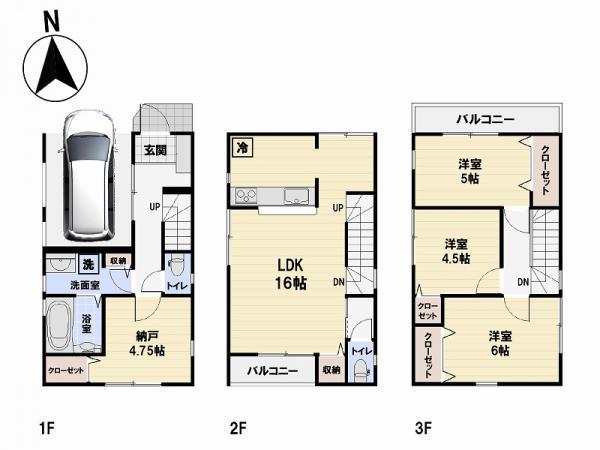 新築一戸建て足立区六月２丁目 新築一戸建て東京都足立区六月２丁目東武伊勢崎線西新井駅4790万円