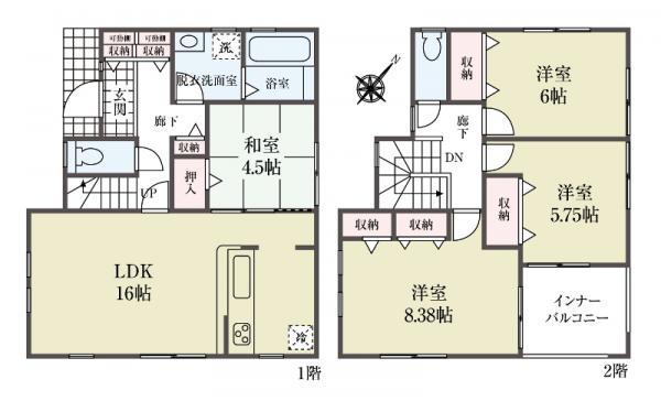 中古一戸建て市川市中国分２丁目 中古一戸建て千葉県市川市中国分２丁目北総鉄道矢切駅5380万円