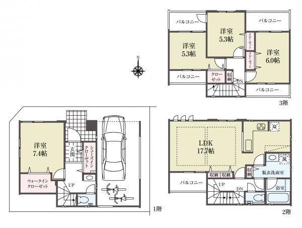 中古一戸建て足立区千住緑町３丁目 中古一戸建て東京都足立区千住緑町３丁目京成本線千住大橋駅7980万円