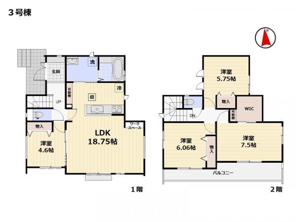 新築一戸建て松戸市栗山 新築一戸建て／全３棟千葉県松戸市栗山北総鉄道矢切駅3790万円～4290万円