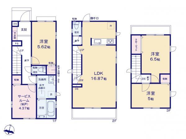 新築一戸建て葛飾区青戸７丁目 新築一戸建て／全３棟東京都葛飾区青戸７丁目京成本線青砥駅5580万円～5780万円