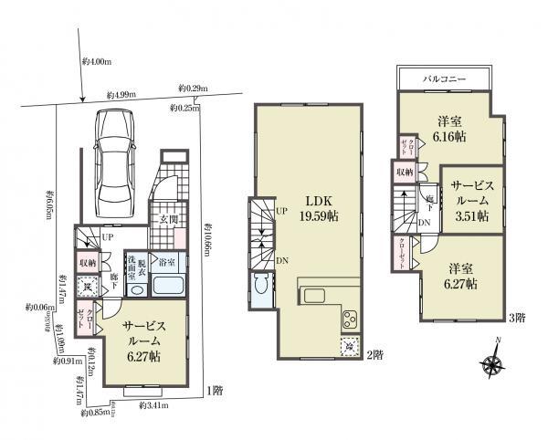 新築一戸建て江戸川区東小松川３丁目 新築一戸建て東京都江戸川区東小松川３丁目都営新宿線船堀駅4980万円