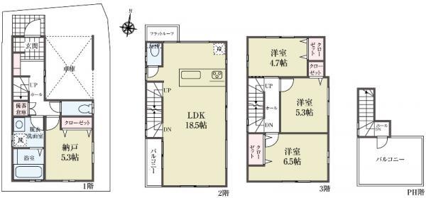 新築一戸建て足立区中川２丁目 新築一戸建て東京都足立区中川２丁目千代田常磐線亀有駅5980万円