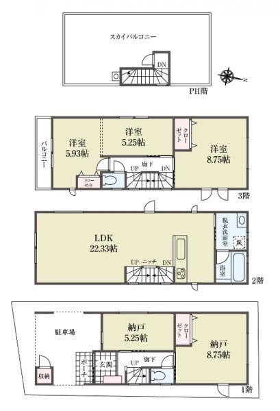 新築一戸建て足立区千住大川町 新築一戸建て東京都足立区千住大川町JR常磐線（上野～取手）北千住駅5980万円