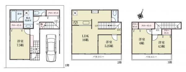 新築一戸建て江戸川区南小岩２丁目 新築一戸建て／全５棟東京都江戸川区南小岩２丁目JR中央・総武線小岩駅5480万円～6580万円