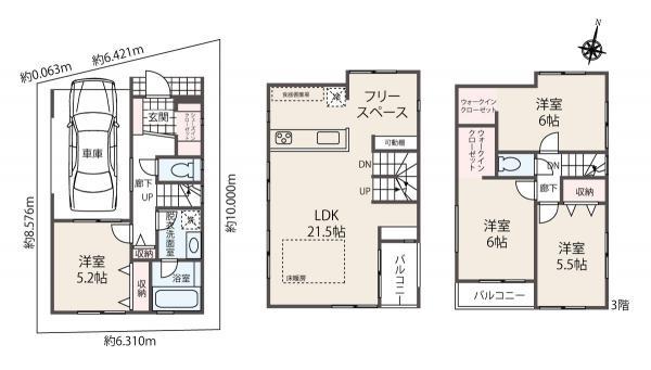 新築一戸建て葛飾区東立石１丁目 新築一戸建て／全２棟東京都葛飾区東立石１丁目京成押上線京成立石駅5880万円～5980万円