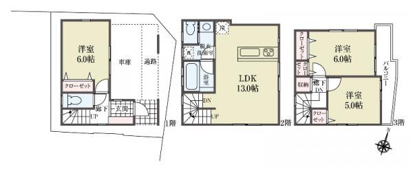 新築一戸建て墨田区八広５丁目 新築一戸建て東京都墨田区八広５丁目東武伊勢崎線東向島駅4580万円