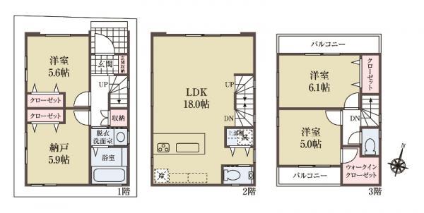 新築一戸建て墨田区墨田５丁目 新築一戸建て／全４棟東京都墨田区墨田５丁目東武伊勢崎線堀切駅5080万円～5680万円