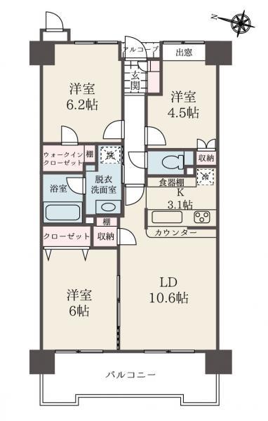 中古マンションカルム野方東京都中野区大和町２丁目西武新宿線野方駅6290万円