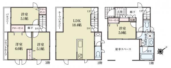 新築一戸建て江戸川区江戸川１丁目 新築一戸建て東京都江戸川区江戸川１丁目都営新宿線瑞江駅5380万円