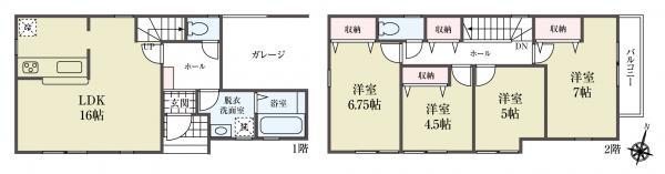 新築一戸建て江戸川区松本２丁目 新築一戸建て／全３棟東京都江戸川区松本２丁目JR中央・総武線小岩駅5080万円～5680万円