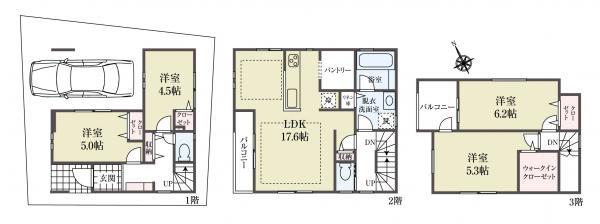 新築一戸建て江戸川区下篠崎町 新築一戸建て東京都江戸川区下篠崎町都営新宿線篠崎駅5980万円