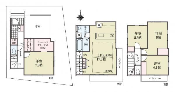 新築一戸建て江戸川区東小松川４丁目 新築一戸建て東京都江戸川区東小松川４丁目都営新宿線船堀駅7199万円