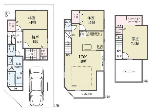 新築一戸建て浦安市東野２丁目 新築一戸建て／全２棟千葉県浦安市東野２丁目JR京葉線新浦安駅5980万円～6130万円